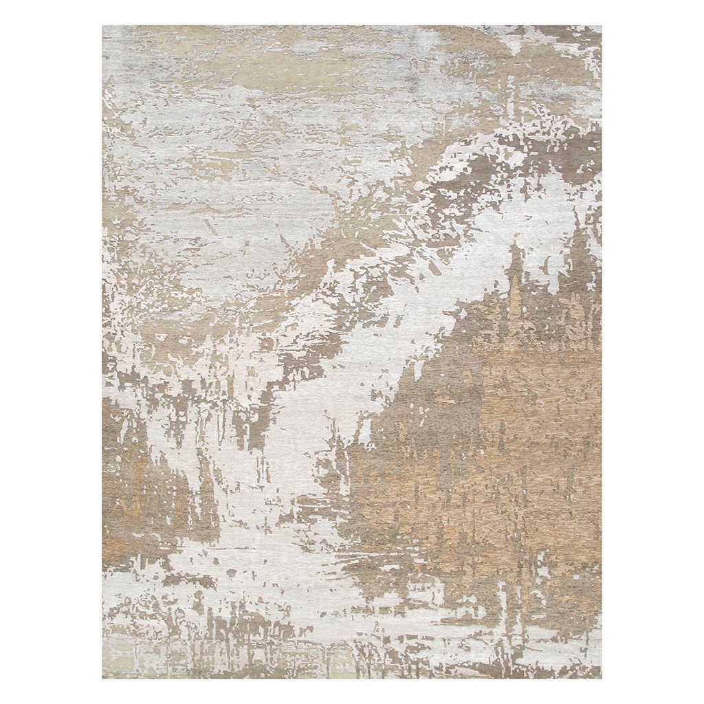 Modern Beige/Silver Area Rug