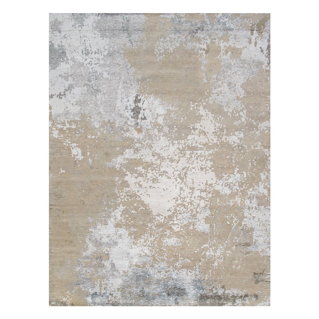 Modern Cream/Silver Area Rug
