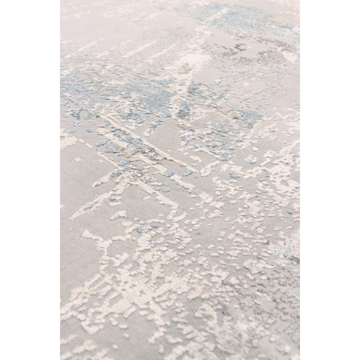Modern Hand-Knotted Silk & Wool Area Rug