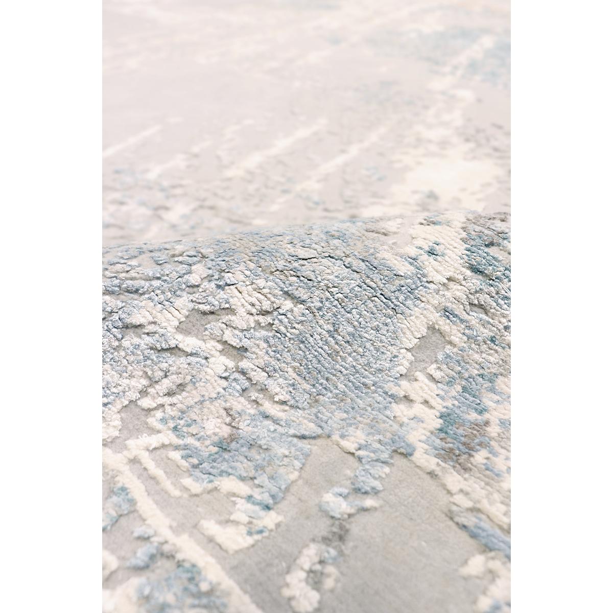 Modern Hand-Knotted Silk & Wool Area Rug