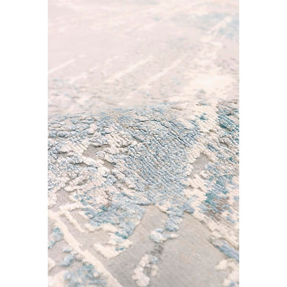 Modern Hand-Knotted Silk & Wool Area Rug