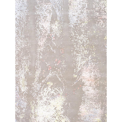 Modern Hand-Knotted Silk & Wool Area Rug