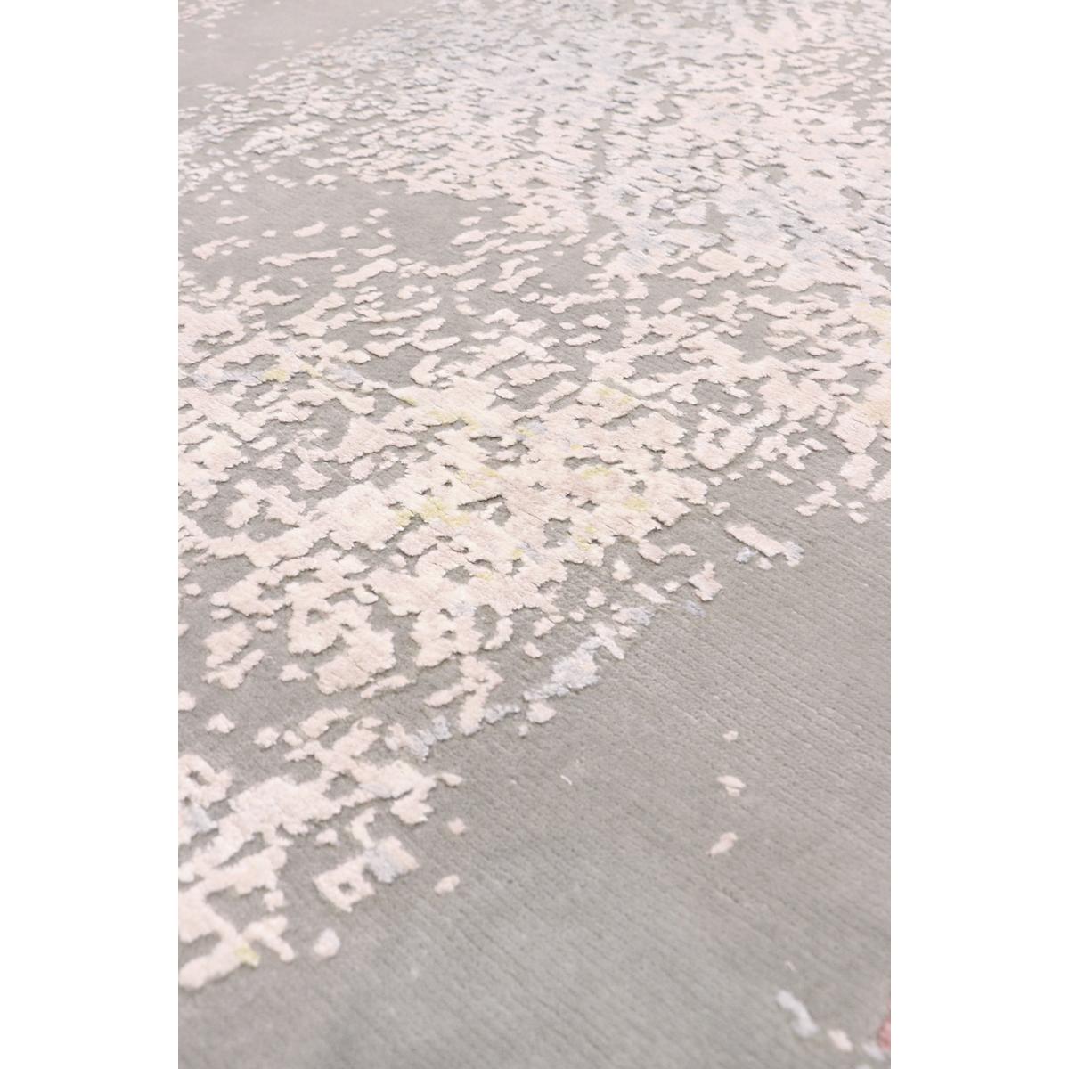 Modern Hand-Knotted Silk & Wool Area Rug