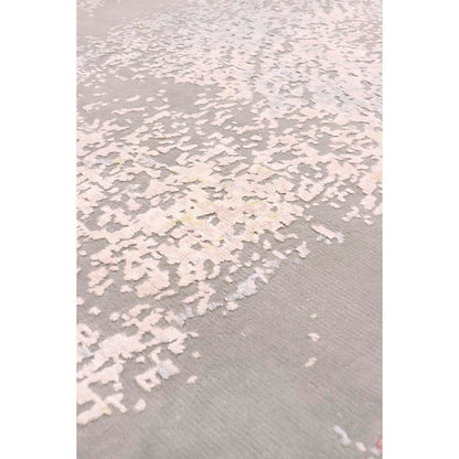 Modern Hand-Knotted Silk & Wool Area Rug