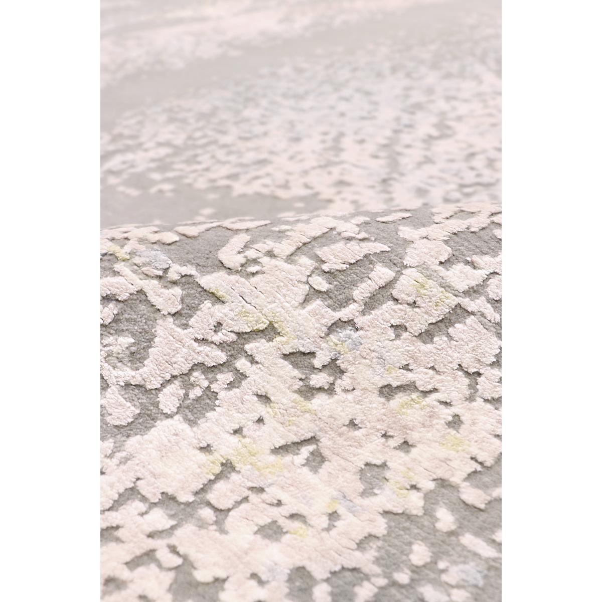 Modern Hand-Knotted Silk & Wool Area Rug