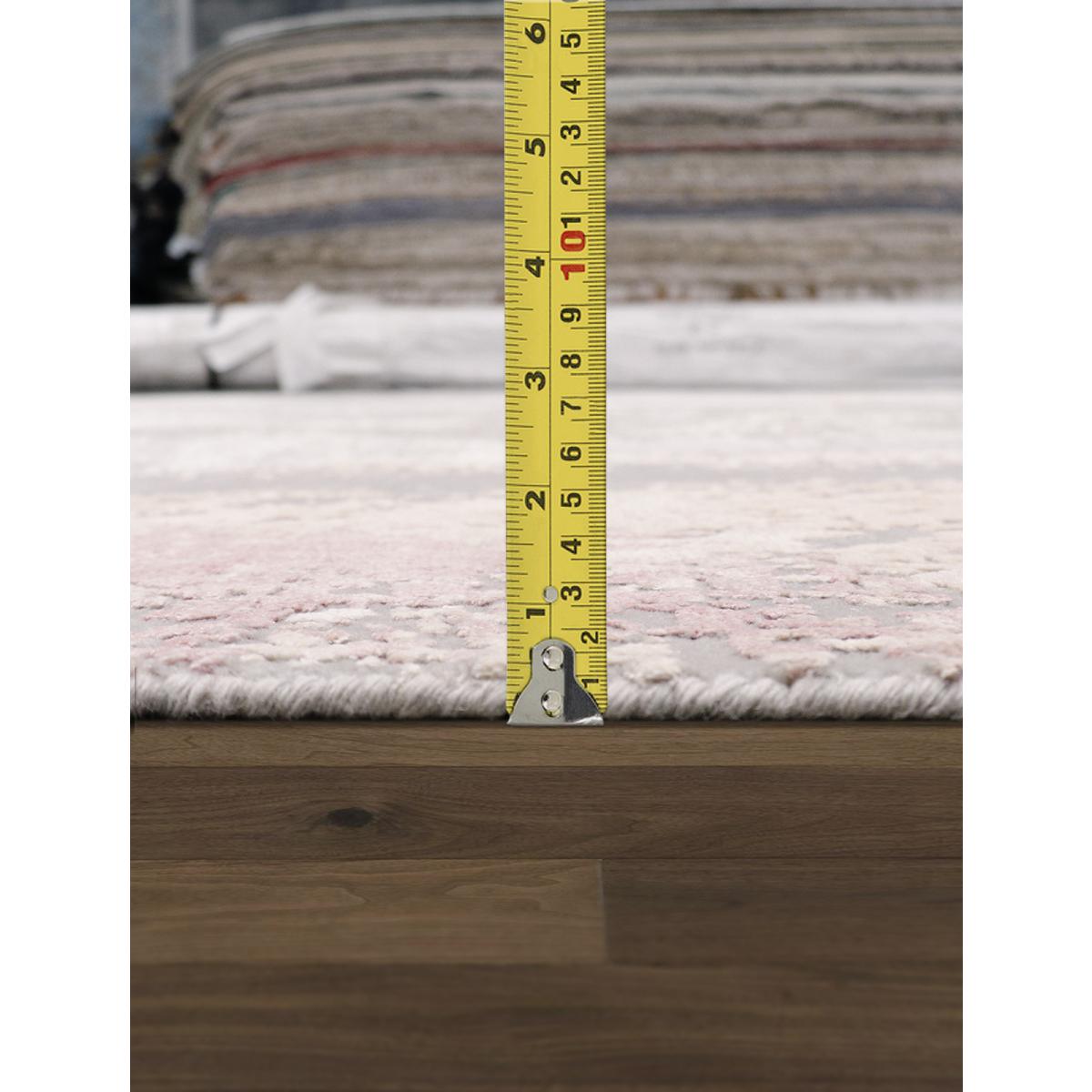 Modern Hand-Knotted Silk & Wool Area Rug