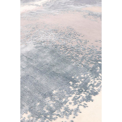 Modern Hand-Knotted Silk & Wool Area Rug