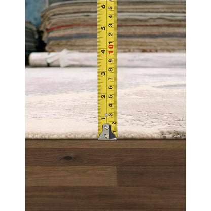 Modern Hand-Knotted Silk & Wool Area Rug