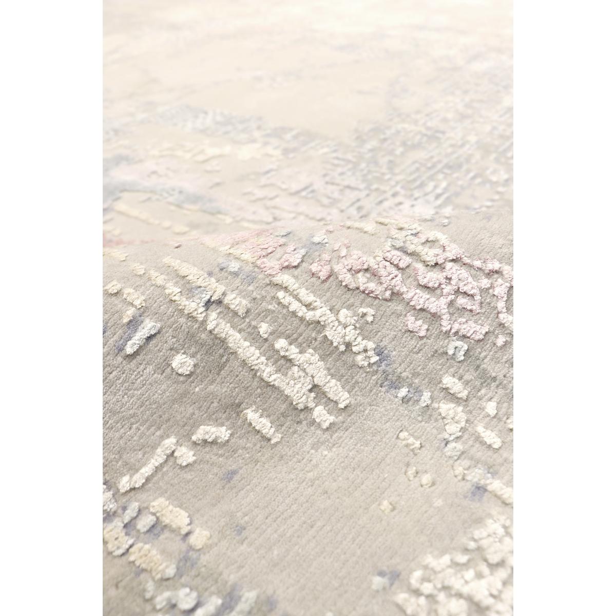 Modern Hand-Knotted Silk & Wool Area Rug