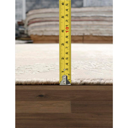 Modern Hand-Knotted Silk & Wool Area Rug