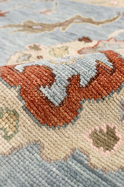 Oushak Hand-Knotted Wool Area Rug
