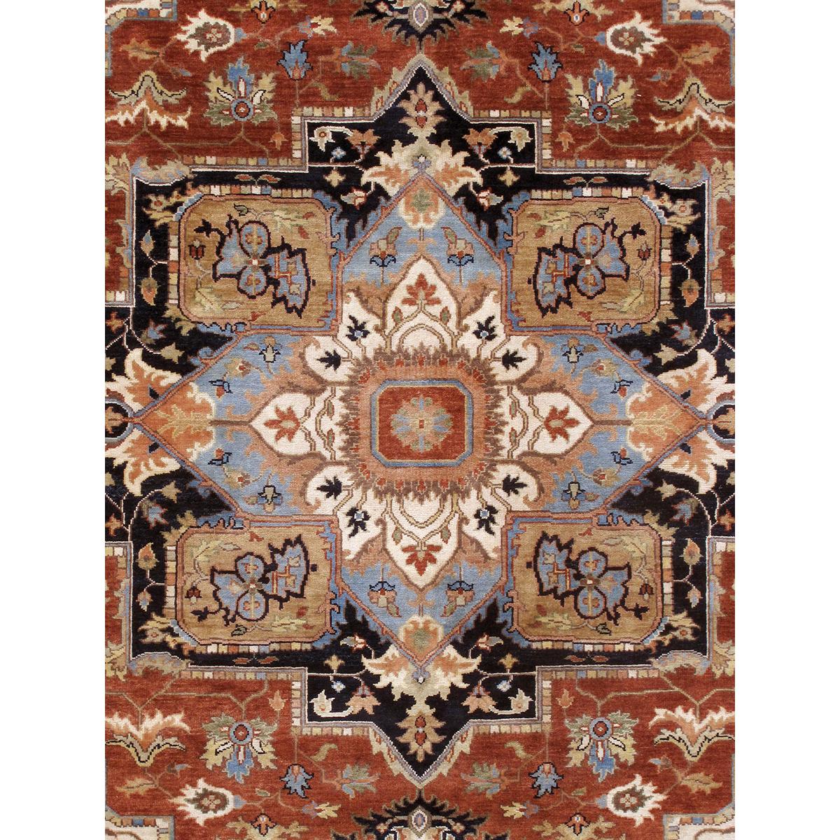 Serapi Hand-Knotted Wool Area Rug