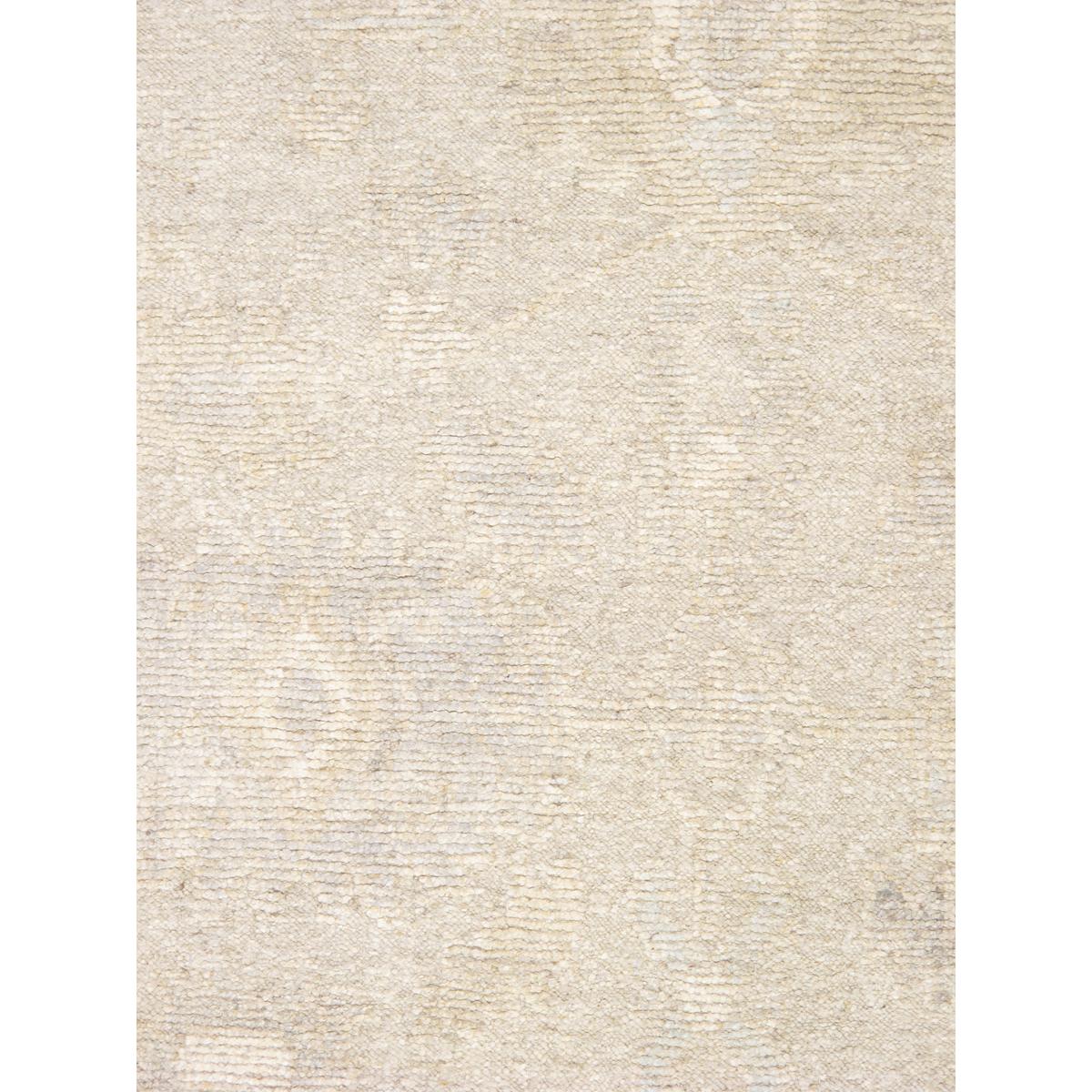 Oushak Hand-Knotted Beige/Cream Wool Area Rug