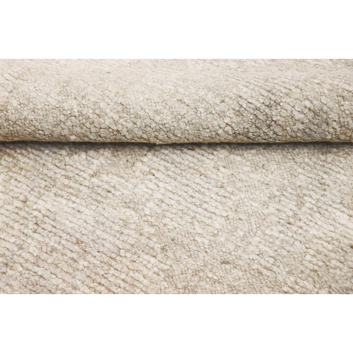 Oushak Hand-Knotted Beige/Cream Wool Area Rug