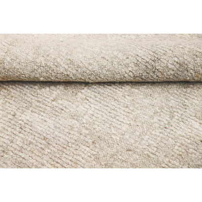 Oushak Hand-Knotted Beige/Cream Wool Area Rug