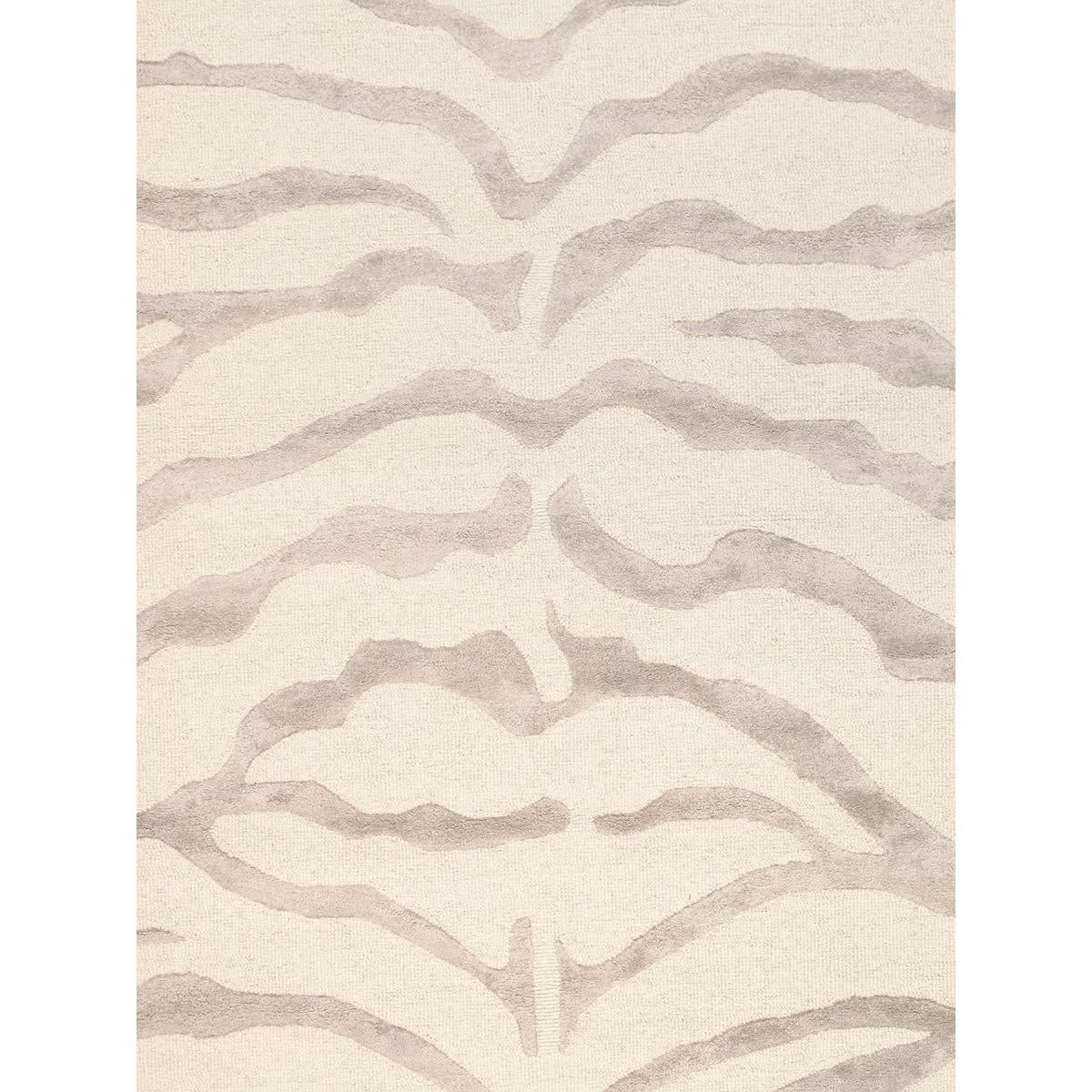 Edgy Hand-Tufted Ivory/Silver Transitional Area Rug