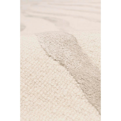 Edgy Hand-Tufted Ivory/Silver Transitional Area Rug