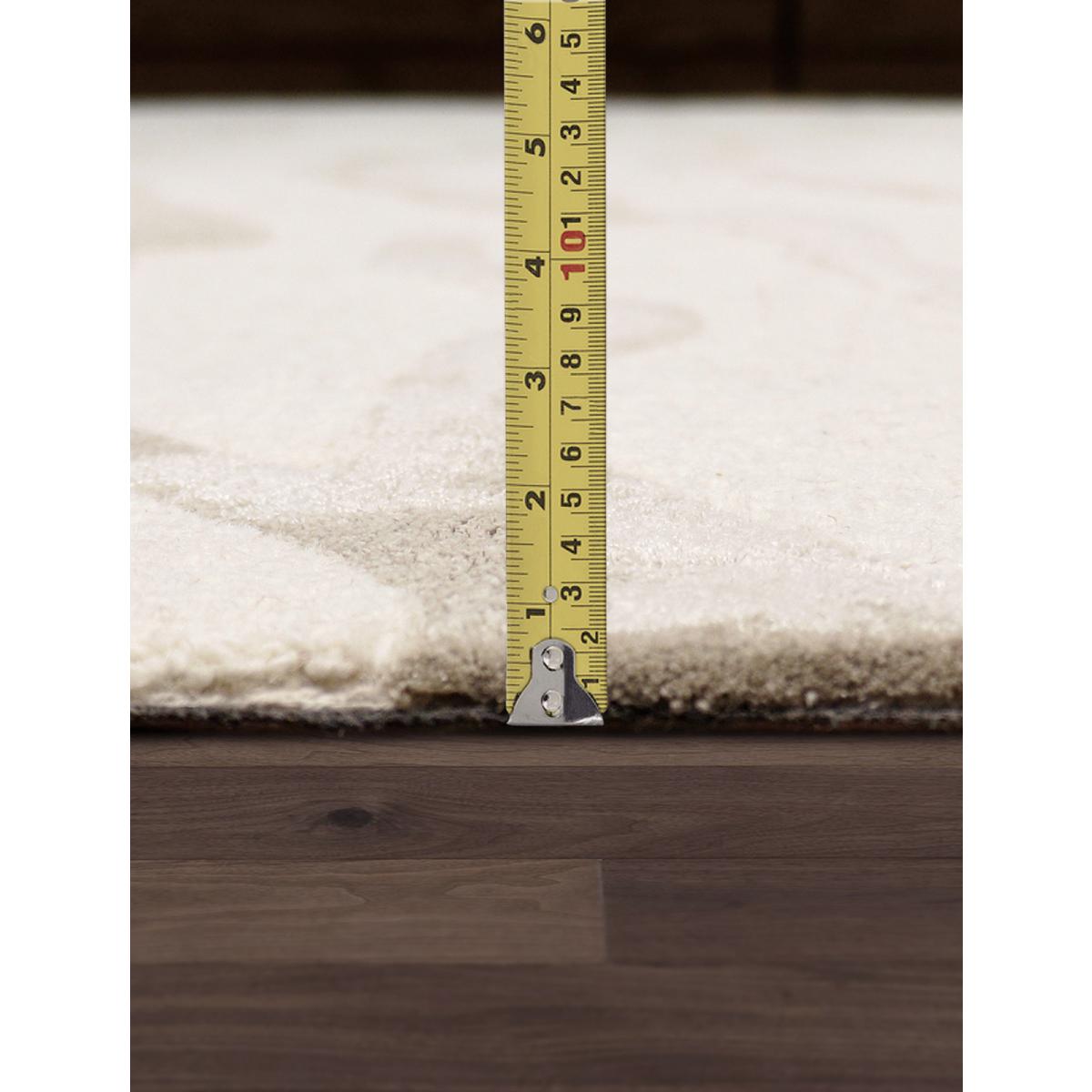 Edgy Hand-Tufted Ivory/Silver Transitional Area Rug