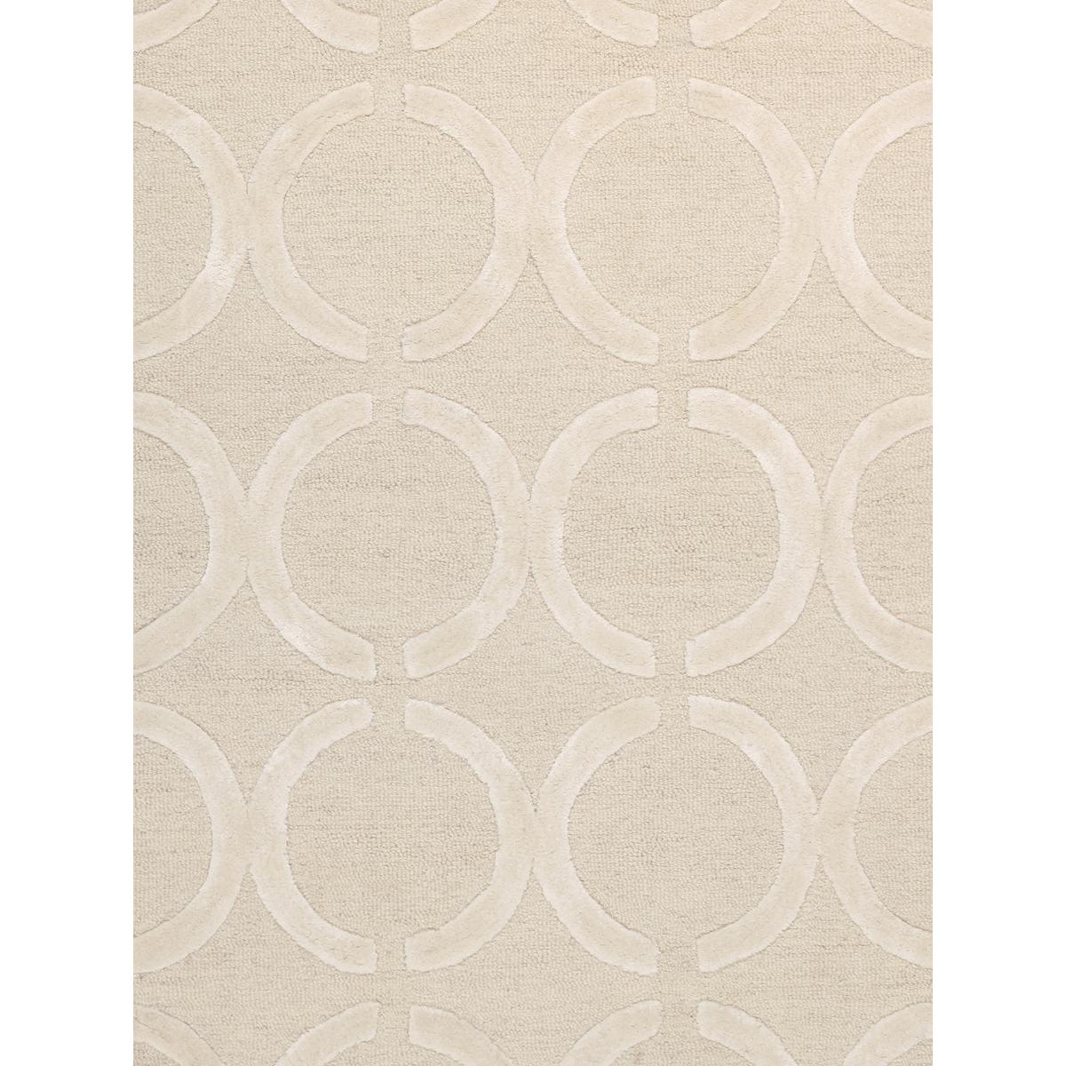 Edgy Hand-Tufted Ivory Transitional Area Rug