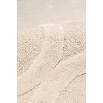 Edgy Hand-Tufted Ivory Transitional Area Rug
