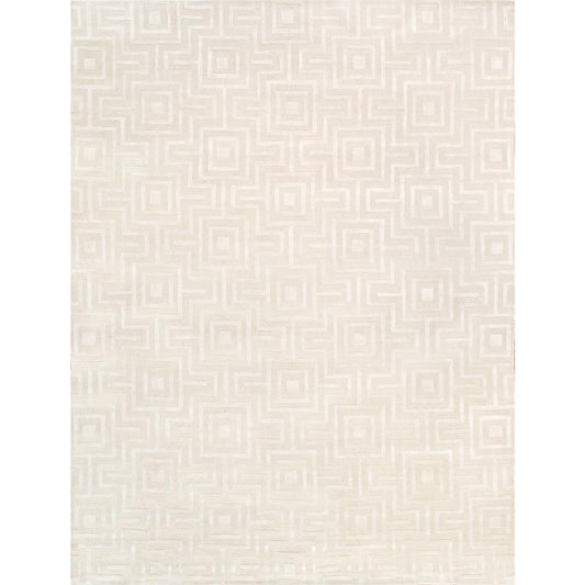 Edgy Hand-Tufted Ivory Transitional Area Rug