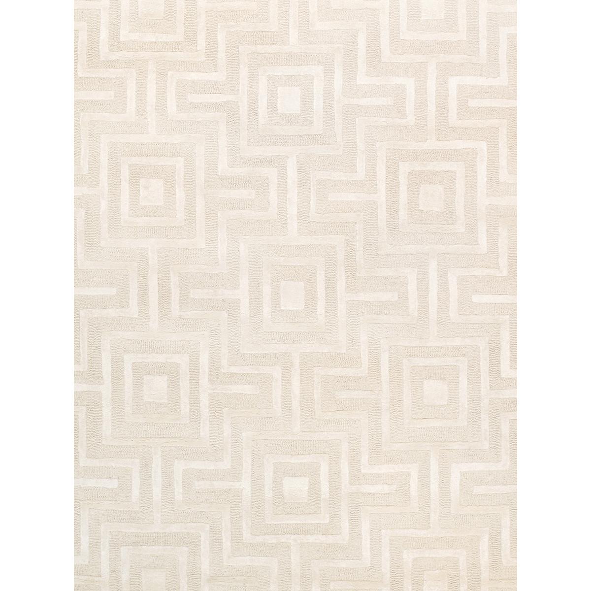 Edgy Hand-Tufted Ivory Transitional Area Rug