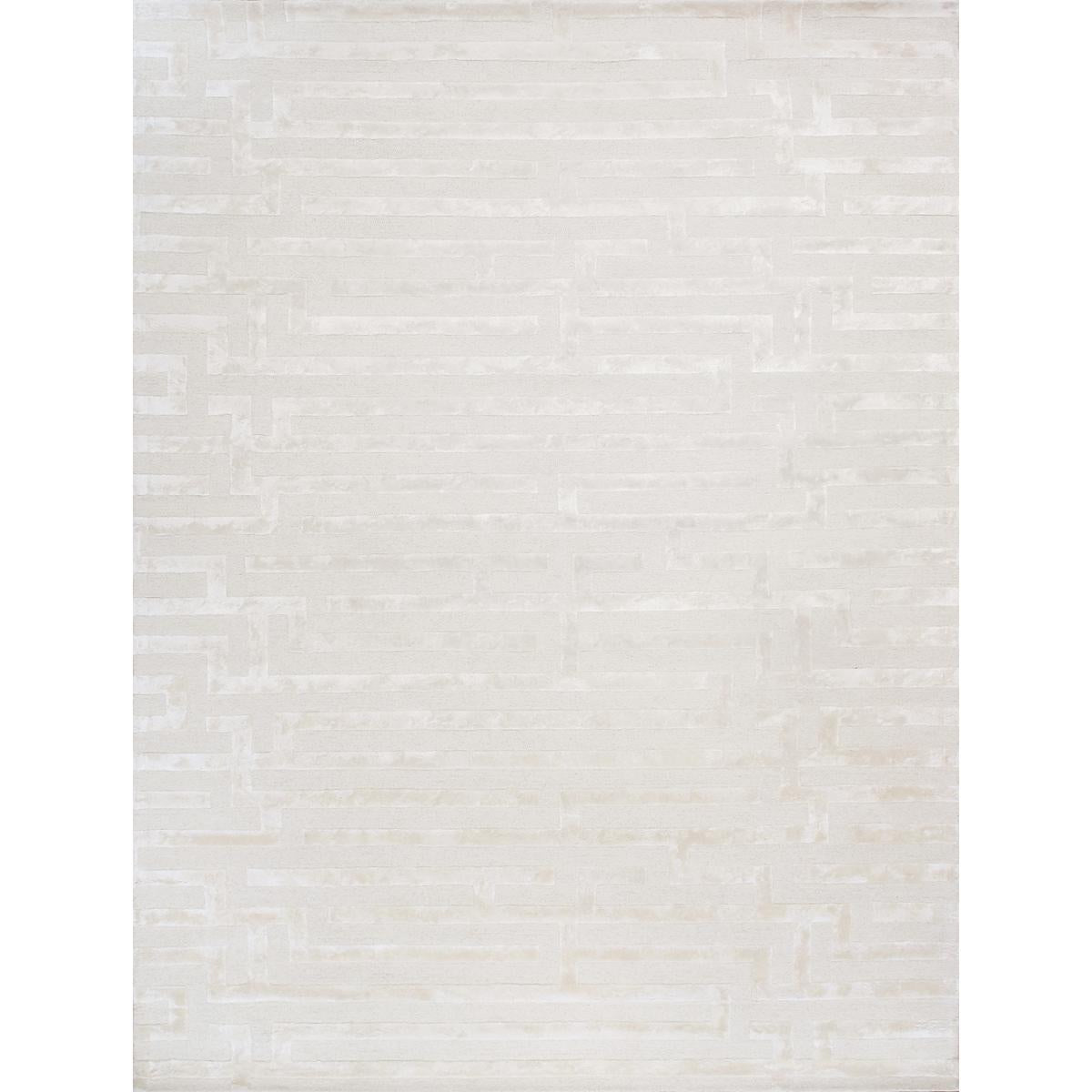 Edgy Hand-Tufted Ivory Transitional Area Rug