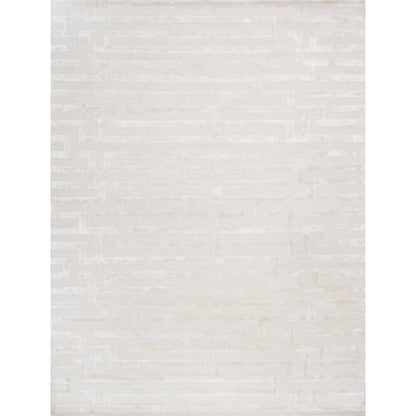 Edgy Hand-Tufted Ivory Transitional Area Rug