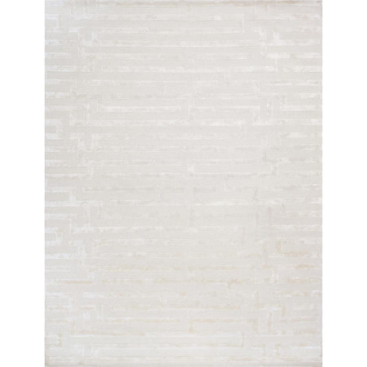 Edgy Hand-Tufted Ivory Transitional Area Rug