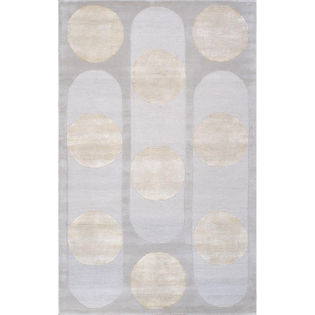 Edgy Hand-Tufted Grey/Beige Transitional Area Rug