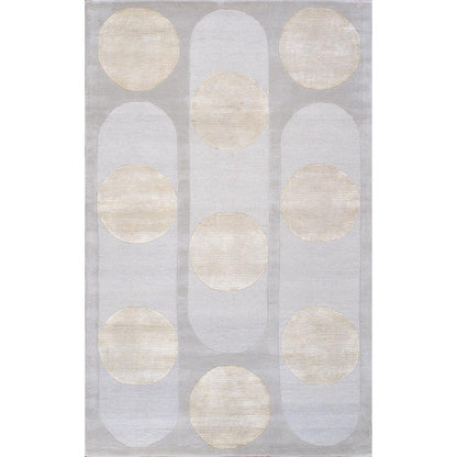 Edgy Hand-Tufted Grey/Beige Transitional Area Rug