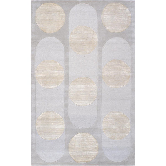 Edgy Hand-Tufted Grey/Beige Transitional Area Rug