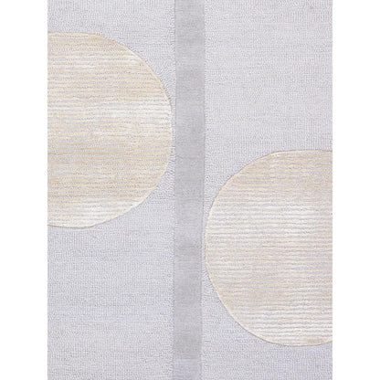 Edgy Hand-Tufted Grey/Beige Transitional Area Rug