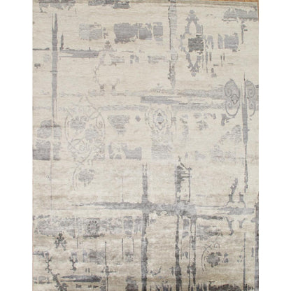 Modern Hand-Knotted Bamboo Silk Area Rug