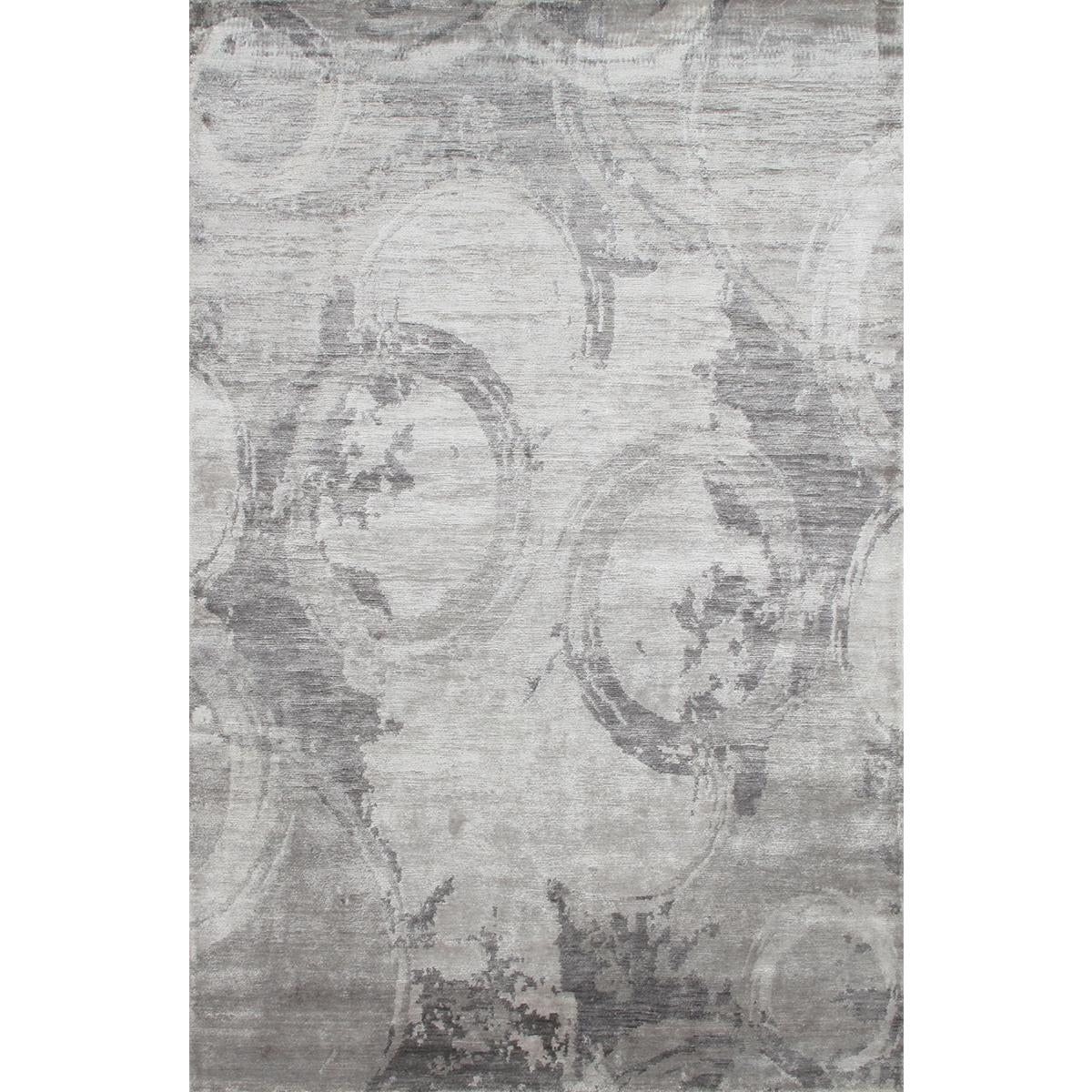 Modern Hand-Knotted Bamboo Silk Area Rug