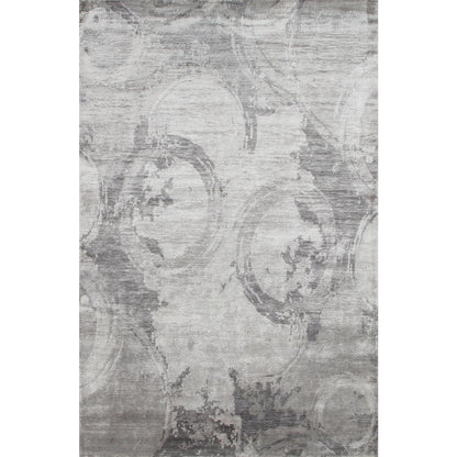 Modern Hand-Knotted Bamboo Silk Area Rug