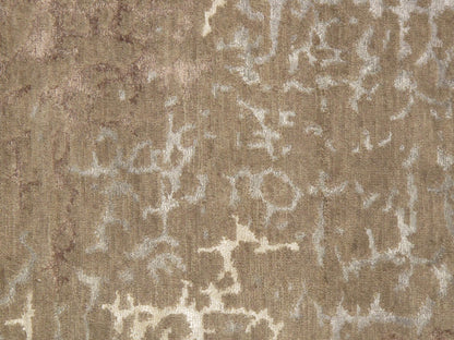 Modern Hand-Knotted Silk & Wool Area Rug