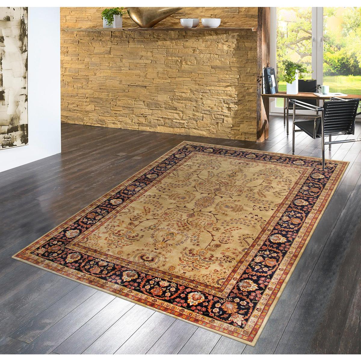 Azerbaijan Hand-Knotted Lamb's Wool Area Rug