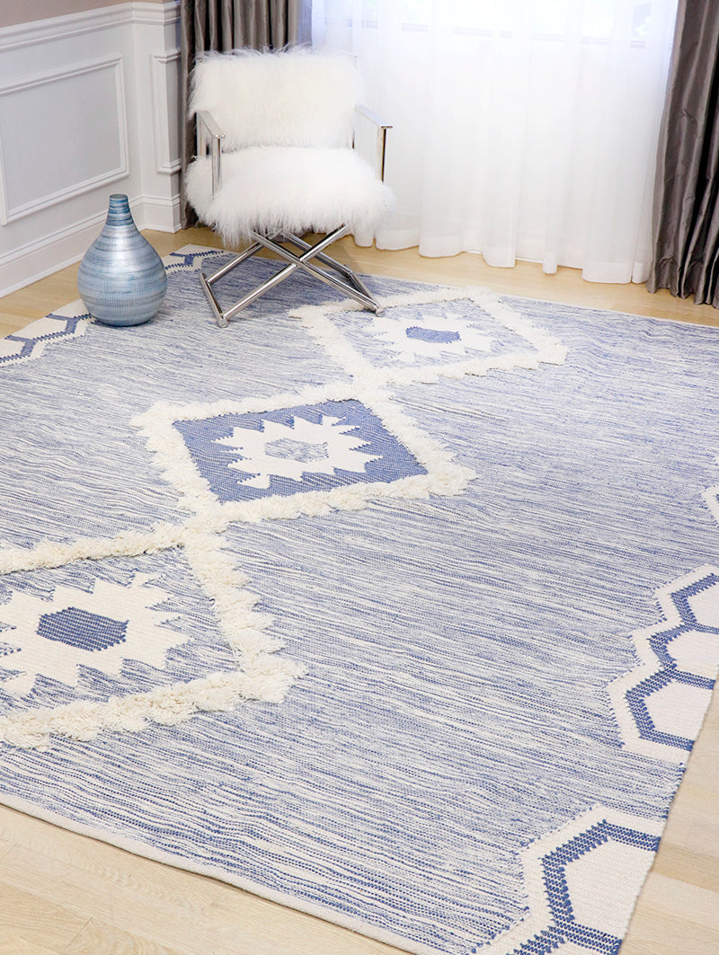 Santa Fe Hand-Knotted Wool Area Rug