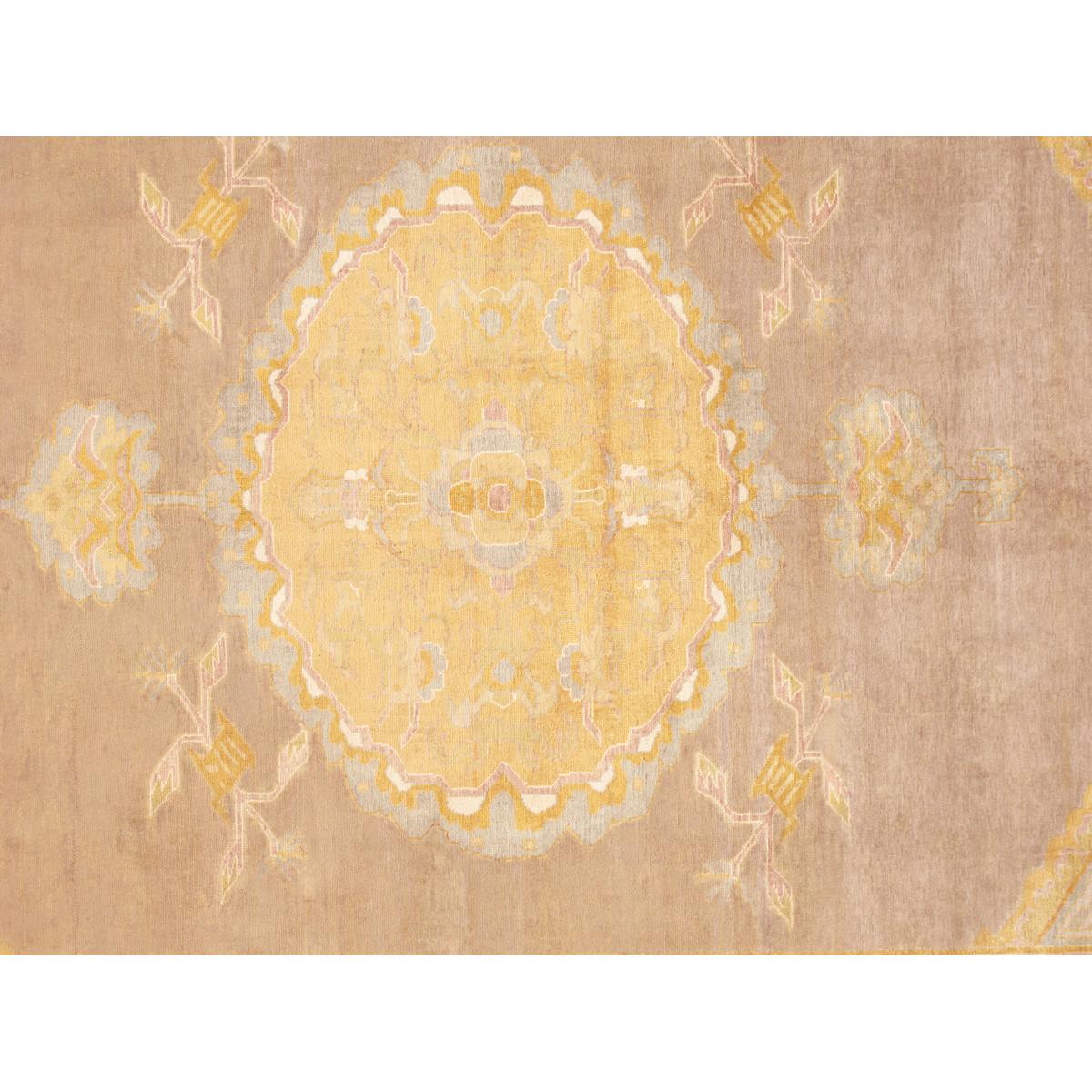Turkish Hand-Knotted Lamb's Wool Area Rug