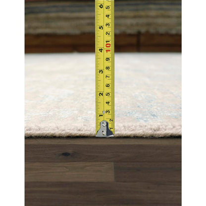 Transitional Hand-Knotted Bamboo Silk & Wool Area Rug