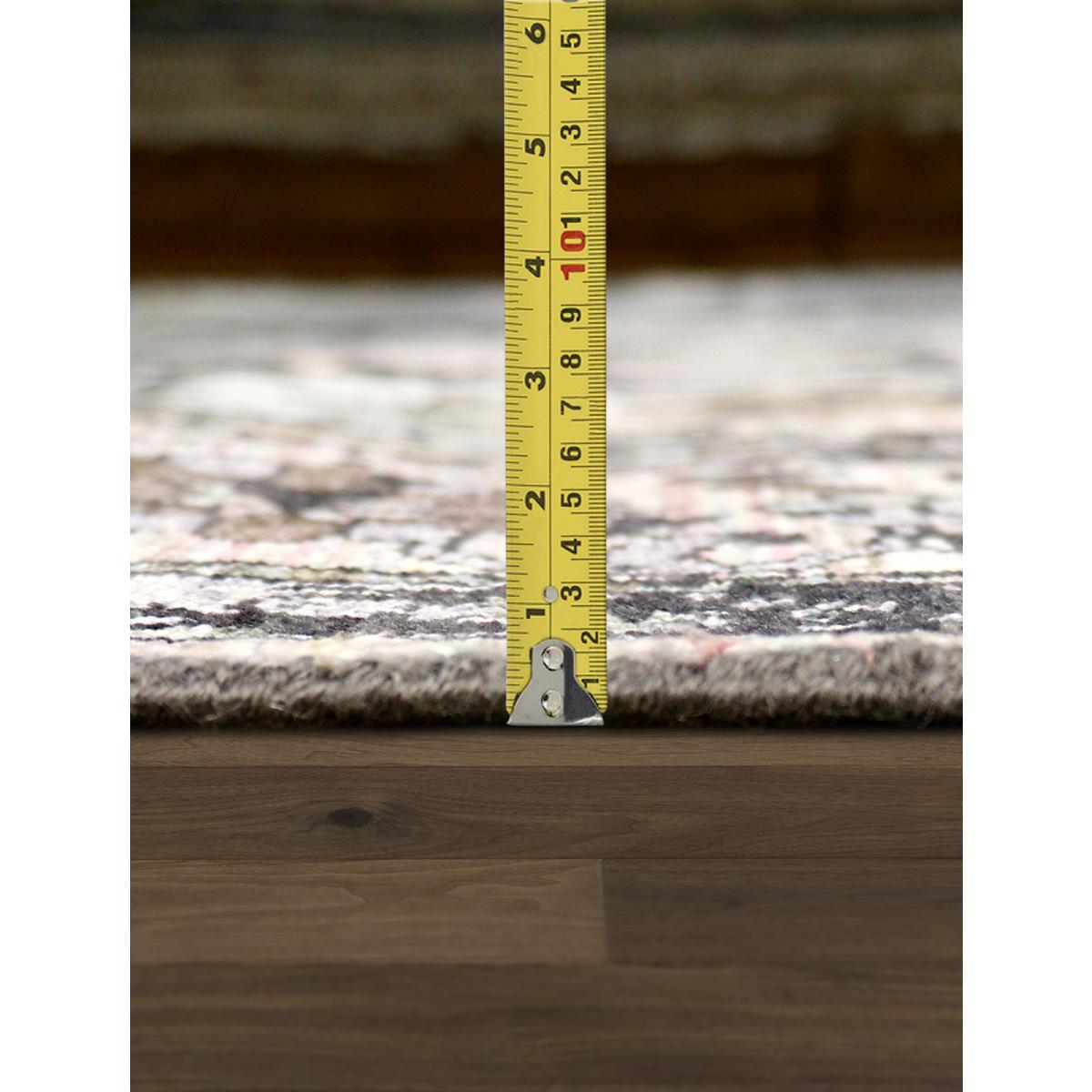 Transitional Hand-Knotted Bamboo Silk & Wool Area Rug