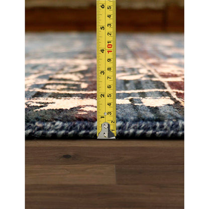Transitional Hand-Knotted Bamboo Silk & Wool Area Rug