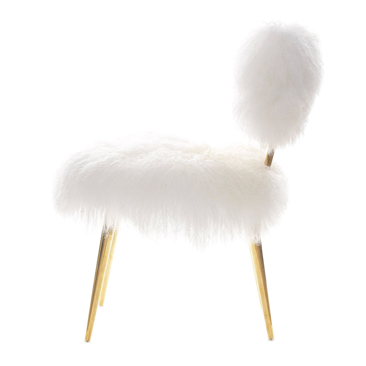 Allesia Fur Chair_White