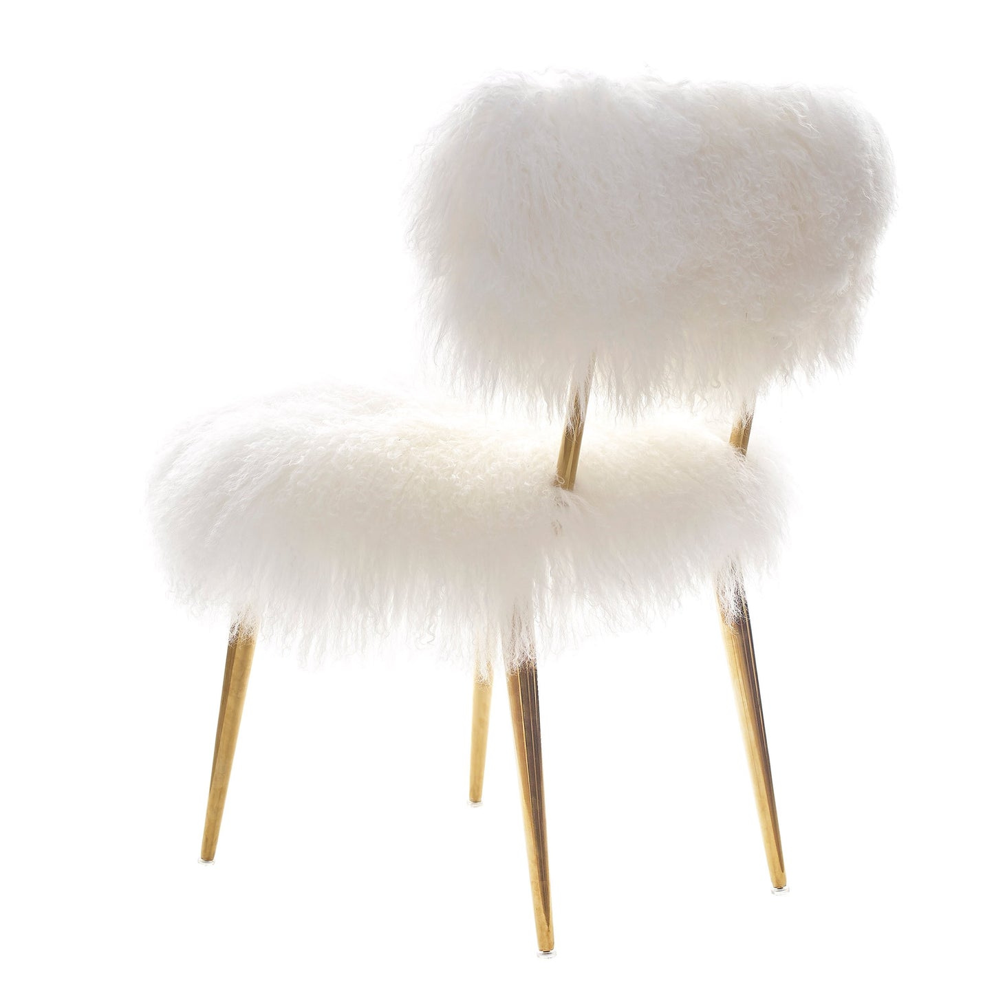 Allesia Fur Chair_White