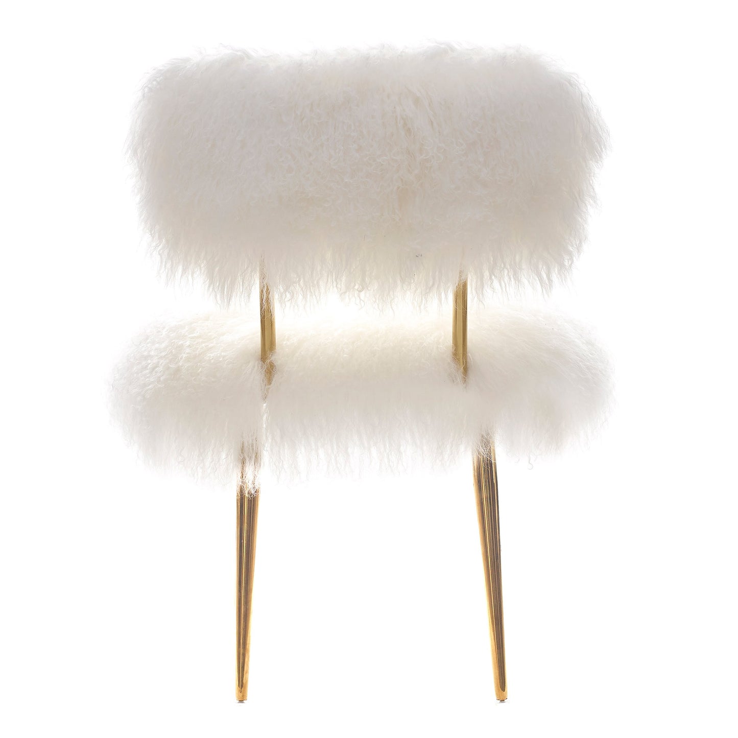 Allesia Fur Chair_White