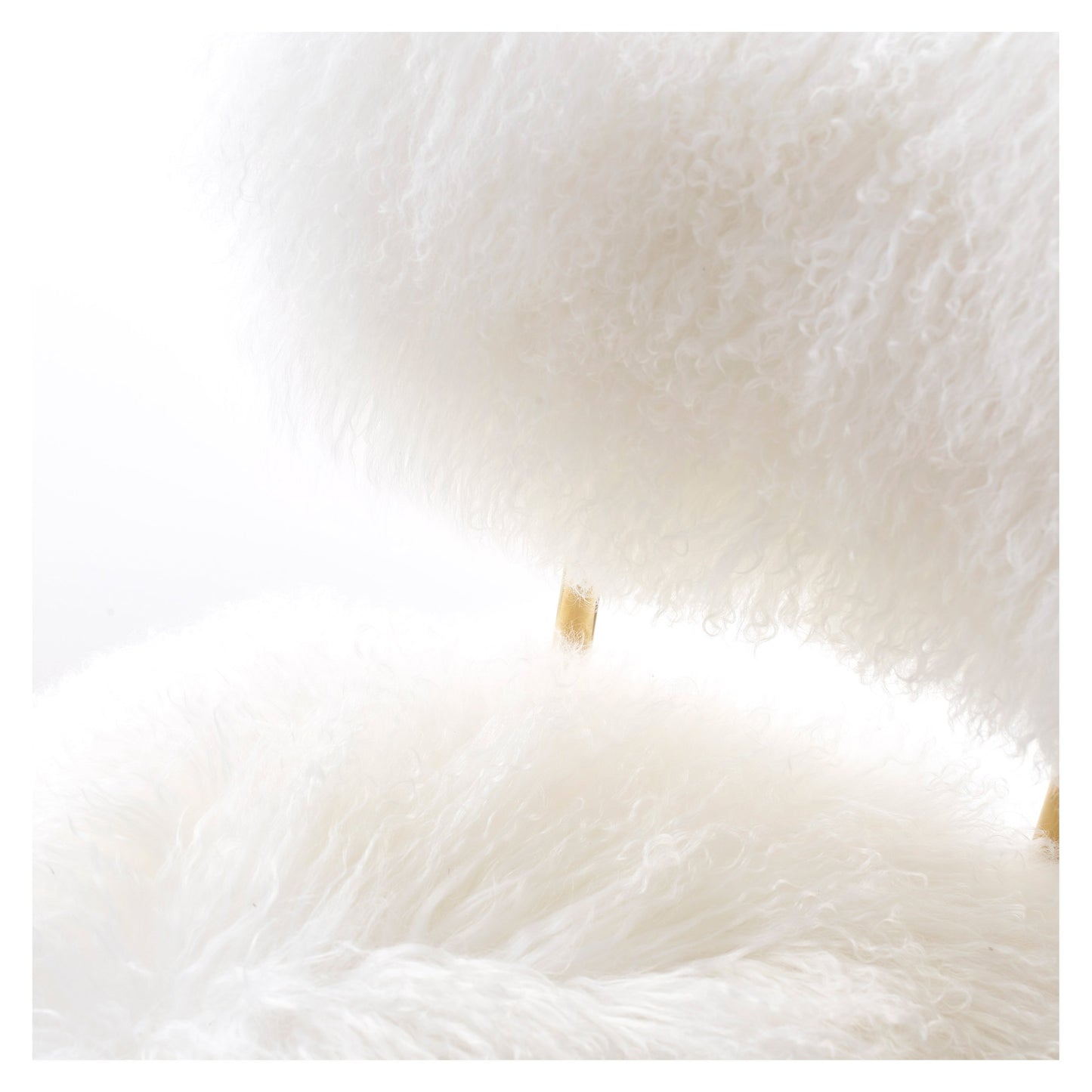 Allesia Fur Chair_White