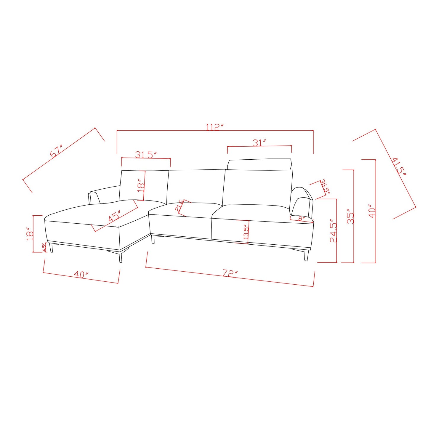 Lucca Sofa_Dark Grey