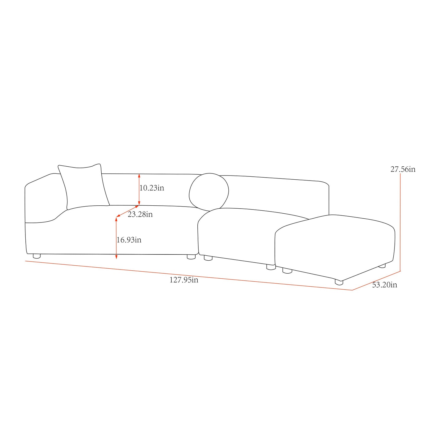 Portofino Curved Sofa