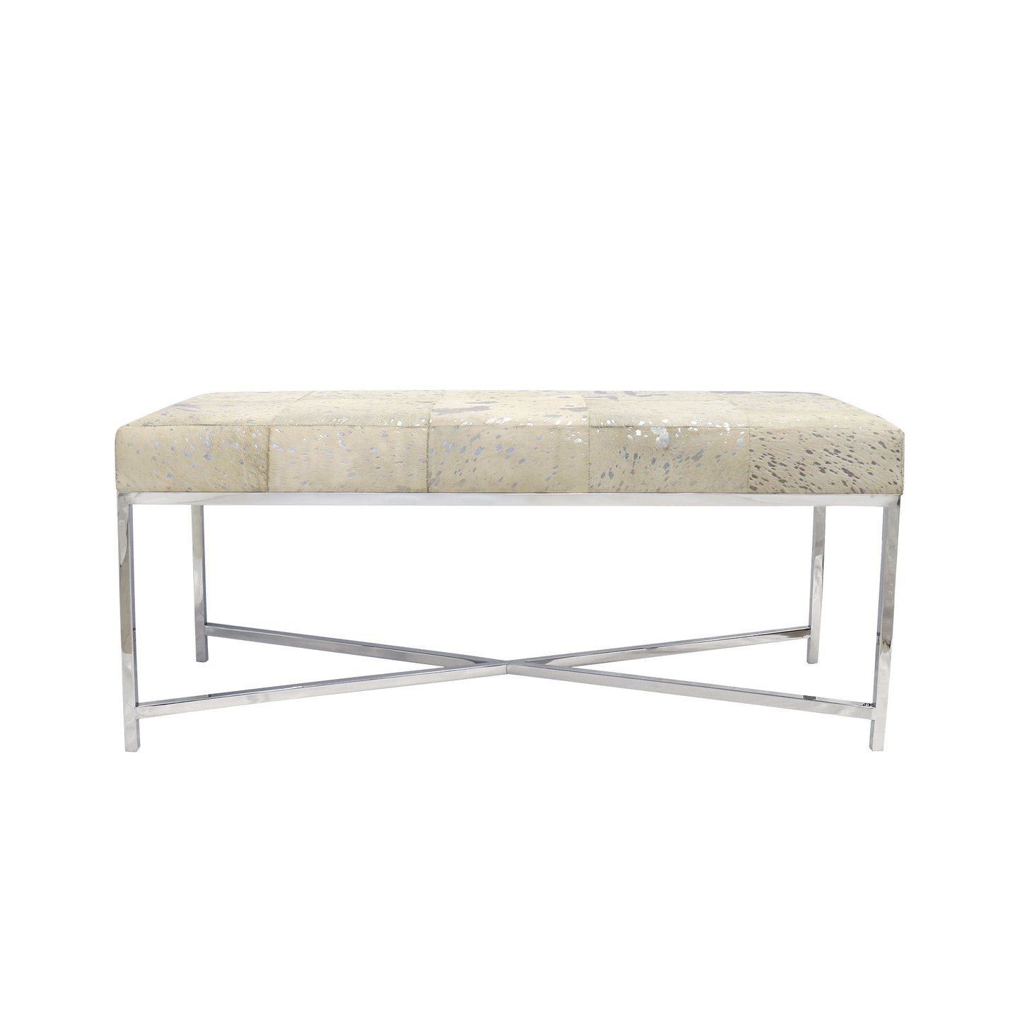 Safari Cowhide Bench